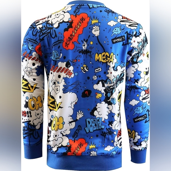 New Mens Live Graffiti Artist Fleece Sweater Multiple Sizes - Picture 4 of 4